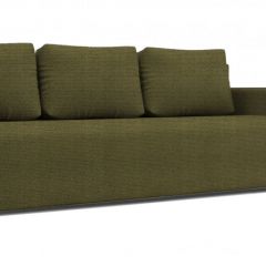 Диван Алиса 4 Shaggy GREEN - Teos Dark Brown в Шадринске - shadrinsk.mebel24.online | фото