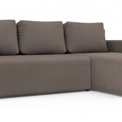 Диван угловой Алиса 3 Bahama ASH - Teos Dark Brown в Шадринске - shadrinsk.mebel24.online | фото