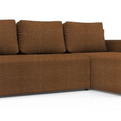 Диван угловой Алиса 3 Shaggy BROWN - TEOS BLACK в Шадринске - shadrinsk.mebel24.online | фото