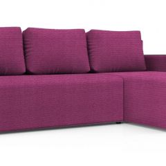 Диван угловой Алиса 3 Shaggy FUCHSIA - TEOS BLACK в Шадринске - shadrinsk.mebel24.online | фото