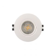 DK3028-WH Встраиваемый светильник, IP 20, 10 Вт, GU5.3, LED, белый, пластик в Шадринске - shadrinsk.mebel24.online | фото