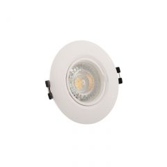 DK3028-WH Встраиваемый светильник, IP 20, 10 Вт, GU5.3, LED, белый, пластик в Шадринске - shadrinsk.mebel24.online | фото 3