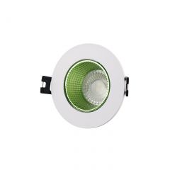 DK3061-WH+GR Встраиваемый светильник, IP 20, 10 Вт, GU5.3, LED, белый/зеленый, пластик в Шадринске - shadrinsk.mebel24.online | фото