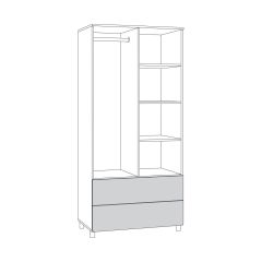 Эйп Шкаф для одежды 13.334 в Шадринске - shadrinsk.mebel24.online | фото 2
