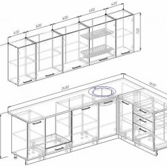 Кухонный гарнитур угловой Пайн 2600х1600 (Стол. 26мм) в Шадринске - shadrinsk.mebel24.online | фото 2