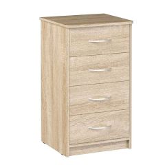 Комод 480 с 4-ящиками (Дуб сонома светлый) в Шадринске - shadrinsk.mebel24.online | фото
