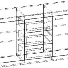 СОНАТА КС-1500 Комод (Дуб сонома/Белый глянец) в Шадринске - shadrinsk.mebel24.online | фото 2