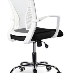 Кресло BRABIX "Wings MG-306" (пластик белый, хром, сетка, серое/черное) 532010 в Шадринске - shadrinsk.mebel24.online | фото 4