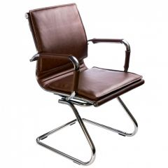 Кресло для посетителя Бюрократ CH-993-Low-V/Brown коричневый в Шадринске - shadrinsk.mebel24.online | фото