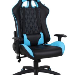Кресло компьютерное BRABIX "GT Master GM-110" (черное/голубое) 531928 в Шадринске - shadrinsk.mebel24.online | фото