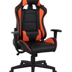 Кресло компьютерное BRABIX "GT Racer GM-100" (черное/оранжевое) 531925 в Шадринске - shadrinsk.mebel24.online | фото