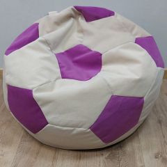 Кресло-мешок Мяч M (Nice Vanilla-Shaggy Fuchsia) в Шадринске - shadrinsk.mebel24.online | фото