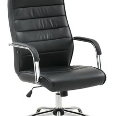Кресло офисное BRABIX "Stark EX-547" (экокожа, хром, черное) 531948 в Шадринске - shadrinsk.mebel24.online | фото
