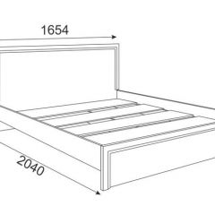 Кровать 1.6 Беатрис М06 Стандарт с настилом (Орех гепланкт) в Шадринске - shadrinsk.mebel24.online | фото