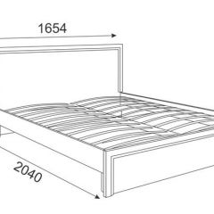 Кровать 1.6 Беатрис М07 Стандарт с ортопедическим основанием (Орех гепланкт) в Шадринске - shadrinsk.mebel24.online | фото 2