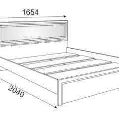 Кровать 1.6 Беатрис М09 с мягкой спинкой и настилом (Орех гепланкт) в Шадринске - shadrinsk.mebel24.online | фото 2