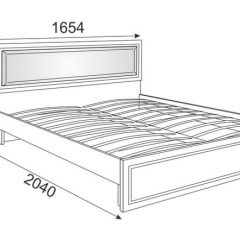 Кровать 1.6 Беатрис М10 с мягкой спинкой и ортопедическим основанием (Орех гепланкт) в Шадринске - shadrinsk.mebel24.online | фото 2