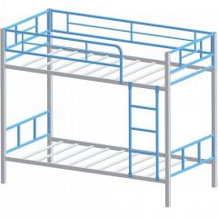 Кровать двухъярусная "Севилья-2.01 комбо" Серый/Голубой в Шадринске - shadrinsk.mebel24.online | фото 2
