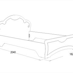 Кровать Ольга-10 МДФ (1600) без основания в Шадринске - shadrinsk.mebel24.online | фото 2