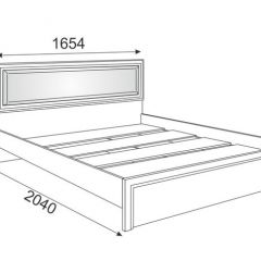 Кровать 1.6 Беатрис М09 с мягкой спинкой и настилом (дуб млечный) в Шадринске - shadrinsk.mebel24.online | фото 2