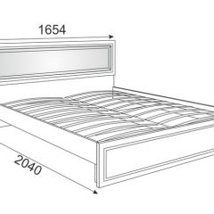 Кровать 1.6 Беатрис М10 с мягкой спинкой и ортопедическим основанием (дуб млечный) в Шадринске - shadrinsk.mebel24.online | фото 3