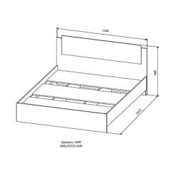 СОФИ СКР1600.1 Кровать 1600 в Шадринске - shadrinsk.mebel24.online | фото 2