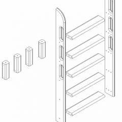 Кровать Сонечка 2-х ярусная (модульная) в Шадринске - shadrinsk.mebel24.online | фото 12