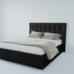 Кровать Венеция с ПМ 1200 (экокожа кольт ч) в Шадринске - shadrinsk.mebel24.online | фото 2