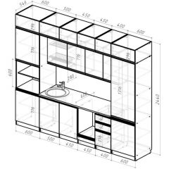 Кухонный гарнитур Амели люкс 3000 мм в Шадринске - shadrinsk.mebel24.online | фото 2