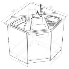 Кухонный гарнитур Лариса оптима 2 1500х1300 мм в Шадринске - shadrinsk.mebel24.online | фото 15