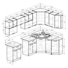 Кухонный гарнитур Лариса оптима 5 2700х1600 мм в Шадринске - shadrinsk.mebel24.online | фото 2