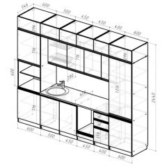 Кухонный гарнитур Лоретта люкс 3000 мм в Шадринске - shadrinsk.mebel24.online | фото 2