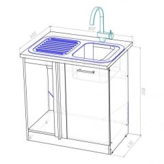 Кухонный гарнитур Ноктюрн прайм 400 1100х2000 мм в Шадринске - shadrinsk.mebel24.online | фото 16