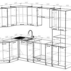 Кухонный гарнитур Паола гранд прайм 2600х1400 мм в Шадринске - shadrinsk.mebel24.online | фото 2