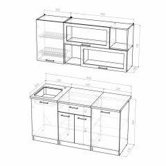 Кухонный гарнитур Полина стандарт 1600 в Шадринске - shadrinsk.mebel24.online | фото 7