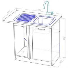 Кухонный гарнитур Симфония мега прайм 1500х2700 мм в Шадринске - shadrinsk.mebel24.online | фото 22