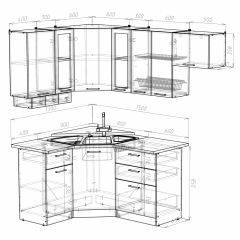 Кухонный гарнитур Симона литл 1300*2000 в Шадринске - shadrinsk.mebel24.online | фото 3