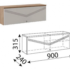 Лимба (гостиная) М10 Шкаф навесной малый в Шадринске - shadrinsk.mebel24.online | фото