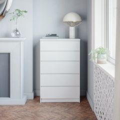 МОРИ МК 700.5 Комод (белый) в Шадринске - shadrinsk.mebel24.online | фото