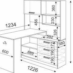 Подростковая Волкер (модульная) в Шадринске - shadrinsk.mebel24.online | фото 23