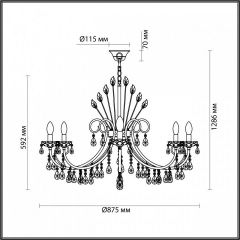 Подвесная люстра Odeon Light Versia 4977/10 в Шадринске - shadrinsk.mebel24.online | фото 5