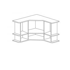 Полка угловая №859 "Ралли" в Шадринске - shadrinsk.mebel24.online | фото 2