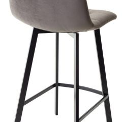 Полубарный стул CHILLI-QB SQUARE графит #14, велюр / черный каркас (H=66cm) М-City в Шадринске - shadrinsk.mebel24.online | фото 2