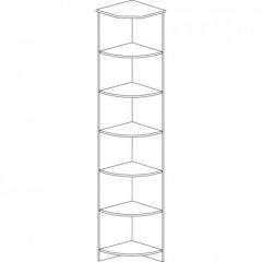Шкаф угловой открытый №618 Инна Денвер светлый в Шадринске - shadrinsk.mebel24.online | фото 2