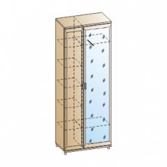 Прихожая Мелисса композиция 1 (Акация Молдау) в Шадринске - shadrinsk.mebel24.online | фото 2