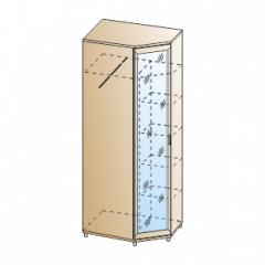 Прихожая Мелисса композиция 10 (Гикори Джексон светлый) в Шадринске - shadrinsk.mebel24.online | фото 6