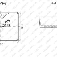 Раковина MELANA MLN-7291X в Шадринске - shadrinsk.mebel24.online | фото 2