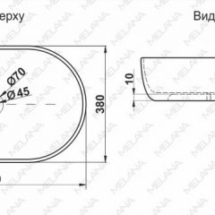 Раковина MELANA MLN-78329 (A500A) в Шадринске - shadrinsk.mebel24.online | фото 2