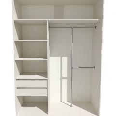Шкаф-купе 1400 серии SOFT D8+D2+B2+PL4 (2 ящика+F обр.штанга) профиль «Капучино» в Шадринске - shadrinsk.mebel24.online | фото 2