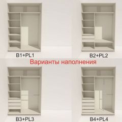 Шкаф-купе 1800 серии SOFT D1+D3+B2+PL1 (2 ящика+1штанга) профиль «Графит» в Шадринске - shadrinsk.mebel24.online | фото 5